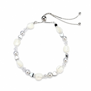 Regulowana bransoletka ze srebra 925 ''Soulglow'' z kryształkami Swarovski