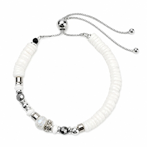 Regulowana bransoletka ze srebra 925 ''Amoréa''z kryształkami Swarovski