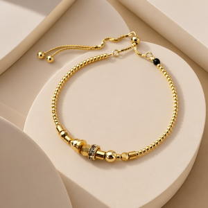 Regulowana bransoletka ze srebra 925 ''Goldena Allure'' 