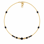 Naszyjnik handmade ''Linear Glow'' z kryształkami Swarovski