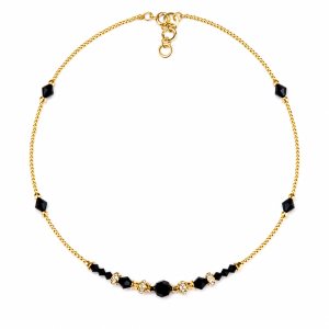 Naszyjnik handmade ''Linear Glow'' z kryształkami Swarovski