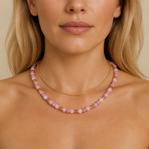 Naszyjnik handmade ''Rose Whisper'' na wyłączność sklepu Blekki