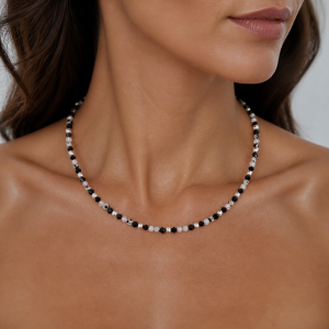 Naszyjnik handmade ''Frozen Elegance''