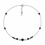 Naszyjnik handmade ''Linear Glow'' z kryształkami Swarovski