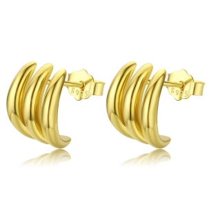 Kolczyki ze srebra 925 pozłacane